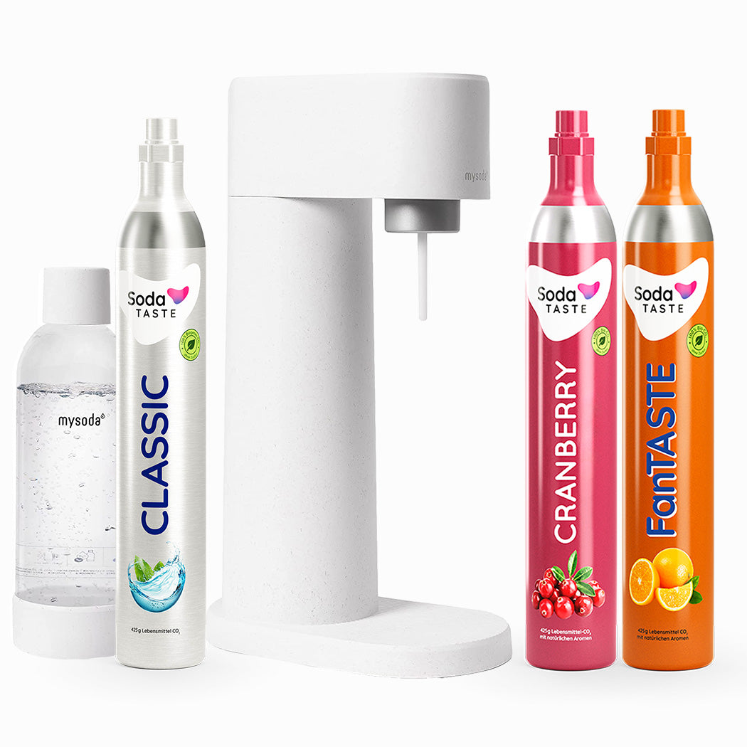 Basispaket: Woody Wassersprudler & Minze-CO₂-Zylinder – SodaTASTE