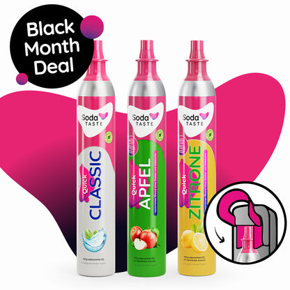 Black Month Angebot: Quick Classic, Quick Apfel & Quick Zitrone (Kaufzylinder)