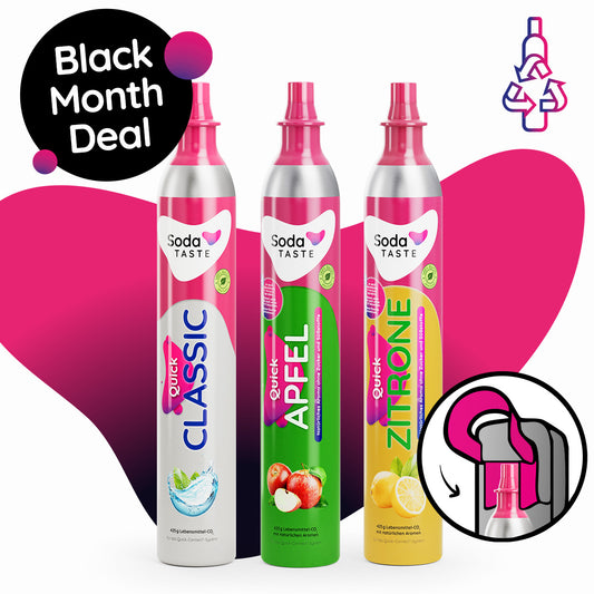 Black Month Angebot: Quick Classic, Quick Apfel & Quick Zitrone (Tauschzylinder)