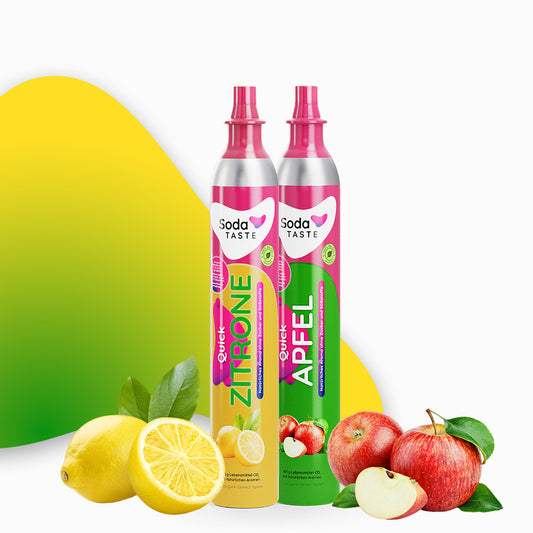Quick Zitrone & Apfel Testkit für Sodastream (Tauschzylinder)